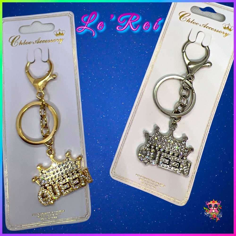 Queen Crown Keychains Purseclip